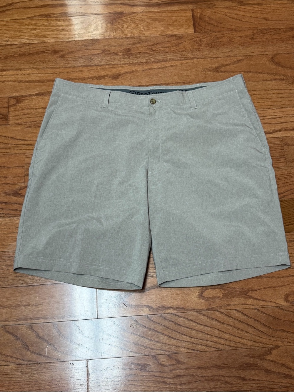 Pro Tour Men's Heather Tan/Sand Performance Golf Shorts Size 40